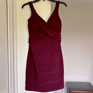 Burgundy Social Dress